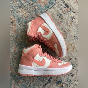 Nike Dunk Women's High Up “Crimson Bliss” Sneakers 8.5 (40)